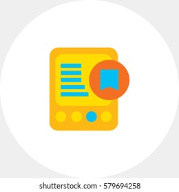 Tablet computer and tag icon