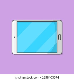 Ilustración de iconos vectores de Tablet PC. Estilo Ipad