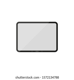 Tablet computer. Vector illustration in lfat design