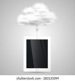 Tablet is connecting to cloud