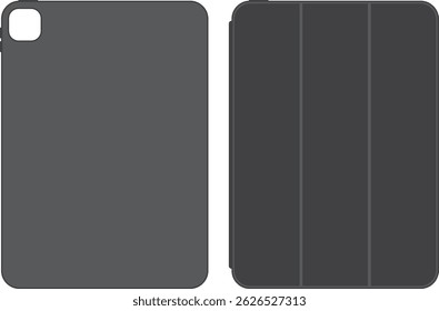 Tablet cover, black Smart Case.