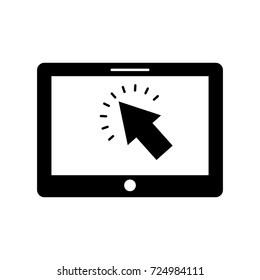 tablet with cursor button digital technology