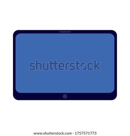 tablet design, Digital technology communication social media internet web and wireless theme Vector illustration