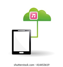 tablet design. technology icon. multimedia concept