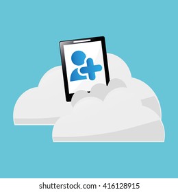tablet design. technology icon. multimedia concept