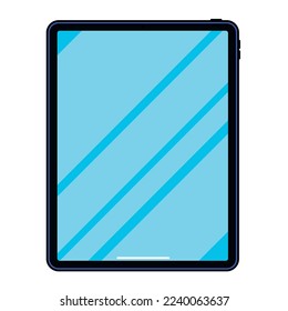 Tablet Device Cartoon Style Vectorart