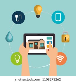 tablet device controlling smart home