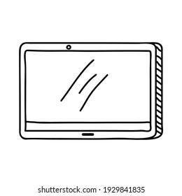 tablet device doodle style icon