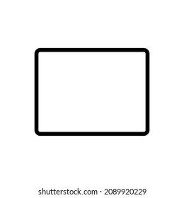 tablet device icon vector isolated on white background