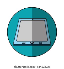 Tablet device inside circle design