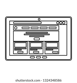 tablet device isolated icon