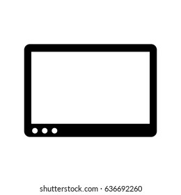 tablet device isolated icon