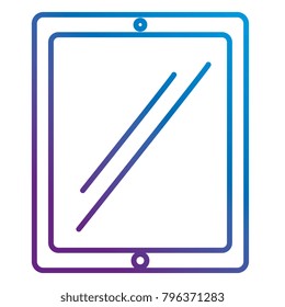 tablet device isolated icon