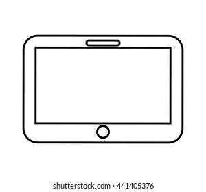 tablet device isolated icon design