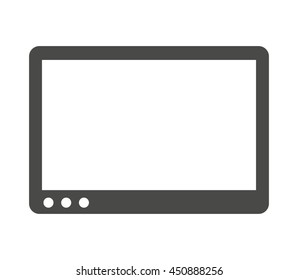 tablet device isolated icon design, vector illustration  graphic 