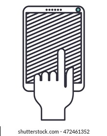 tablet device isolated icon vector illustration design