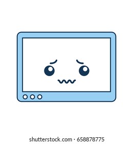 tablet device kawaii character