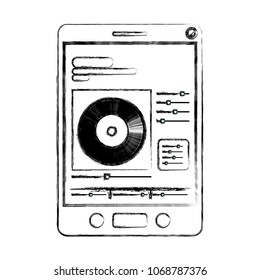 tablet device with music player app