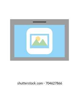 tablet device with picture