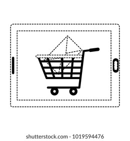 tablet device with shopping cart and email