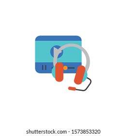 tablet device with social media flat style icon vector illustration design