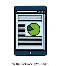 tablet device with statistics