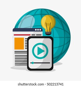 Tablet and digital marketing design