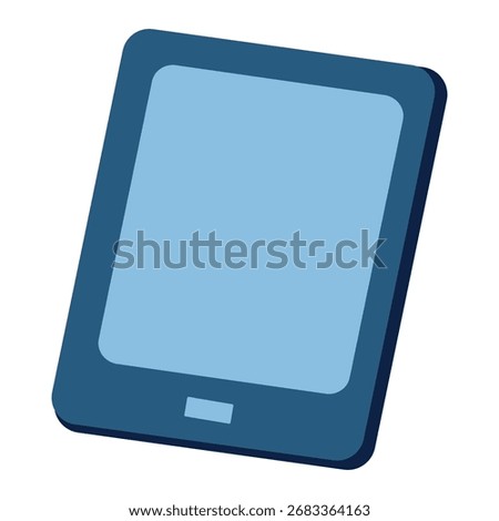 Tablet doodle vector illustration. Tablet icon isometric, tablet clipart