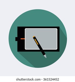 tablet drawing illustration