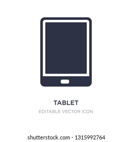 tablet electronic device icon on white background. Simple element illustration from Computer concept. tablet electronic device icon symbol design.