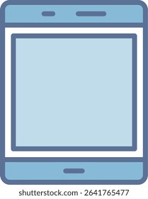 Tablet Filled Blue Tone Icon
