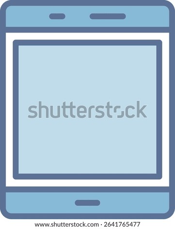 Tablet Filled Blue Tone Icon