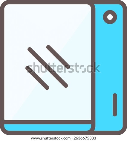 Tablet Filled Style Icon Design