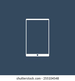  Tablet flat icon. Modern flat icons for Web and Mobile Application. EPS 10.