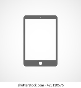 Tablet Flat Icon On White Background