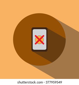 Tablet flat icon vector illustration