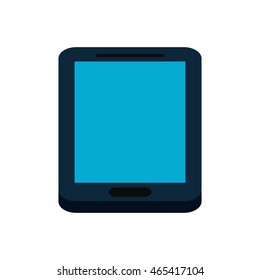 tablet gadget technology communication icon. Isolated and flat illustration. Vector graphic