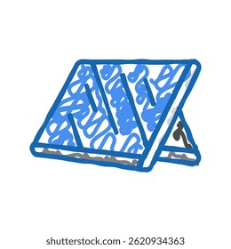 tablet gaming doodle icon sketch vector. tablet gaming sign. isolated symbol illustration