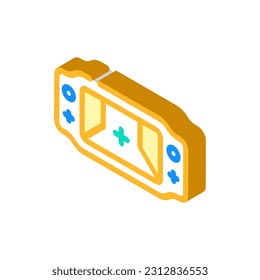 tablet gaming isometric icon vector. tablet gaming sign. isolated symbol illustration