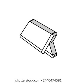 tablet gaming isometric icon vector. tablet gaming sign. isolated symbol illustration