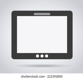 tablet graphic design , vector illustration