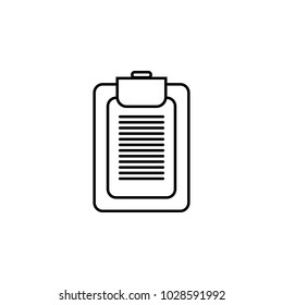 tablet for holding paper icon on white background