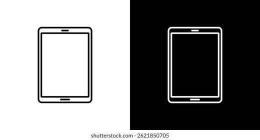 Tablet icon concept stroke on white background