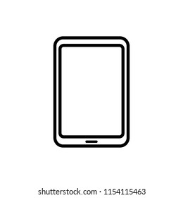 	
Tablet icon design. Black and white vector illustration tablet for web banner and mobile web. Tablet icon for landing page