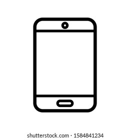 Tablet icon design template, outlined style, editable stroke
