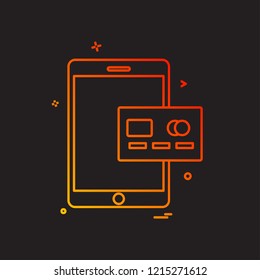 Tablet icon design vector