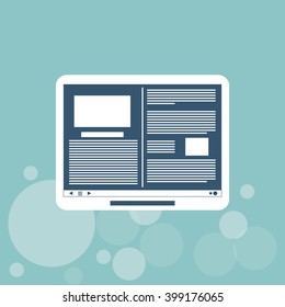 tablet icon design, vector illustration