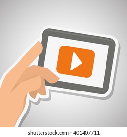 tablet icon design, vector illustration