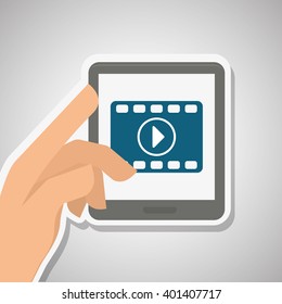 tablet icon design, vector illustration