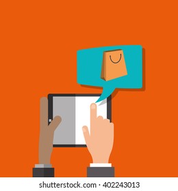 tablet icon design, vector illustration